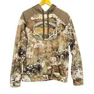 Redhead Hoodie Men Sm Brown Green Strata Camo Pullover Sweatshirt Deer Hunting